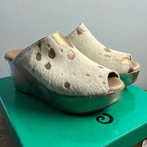 Chocolat‎ Blu Yiona Bronze Calf Hair Platforms